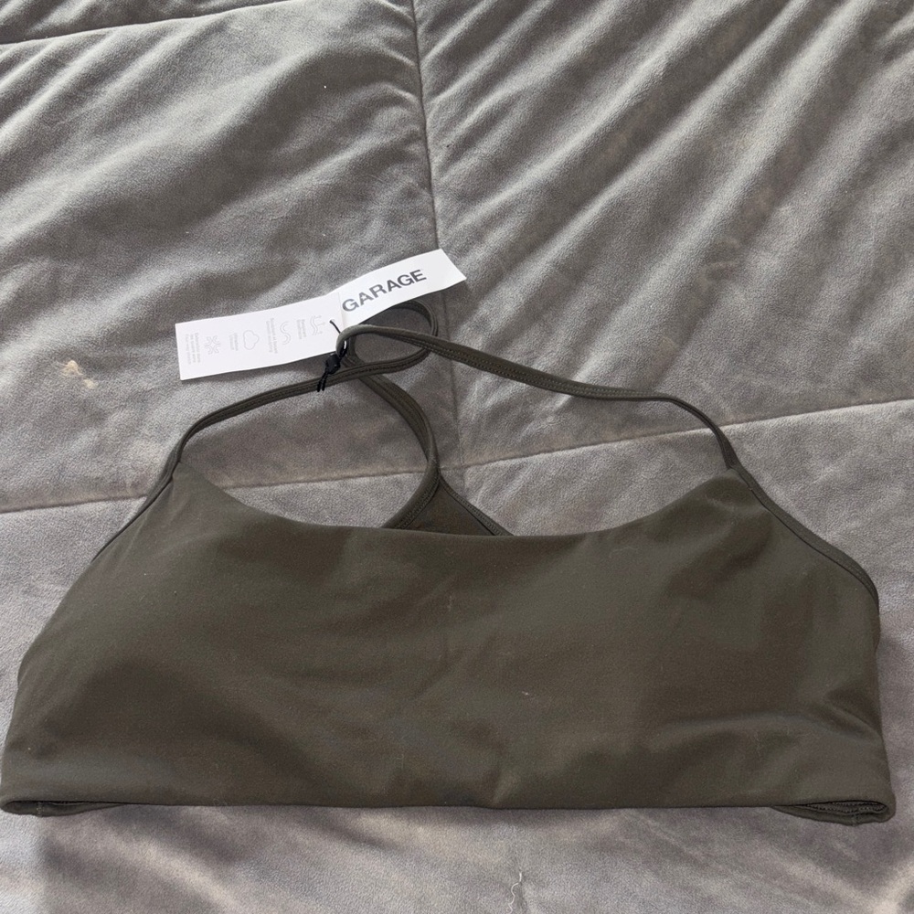 Garage Olive Green Bralette